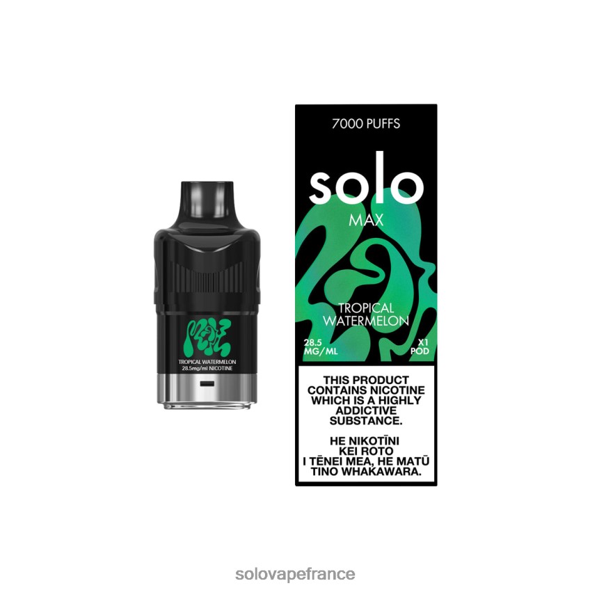 Solo Vape Paris - Solo MAX cosse pastèque tropicale 4LT62L82