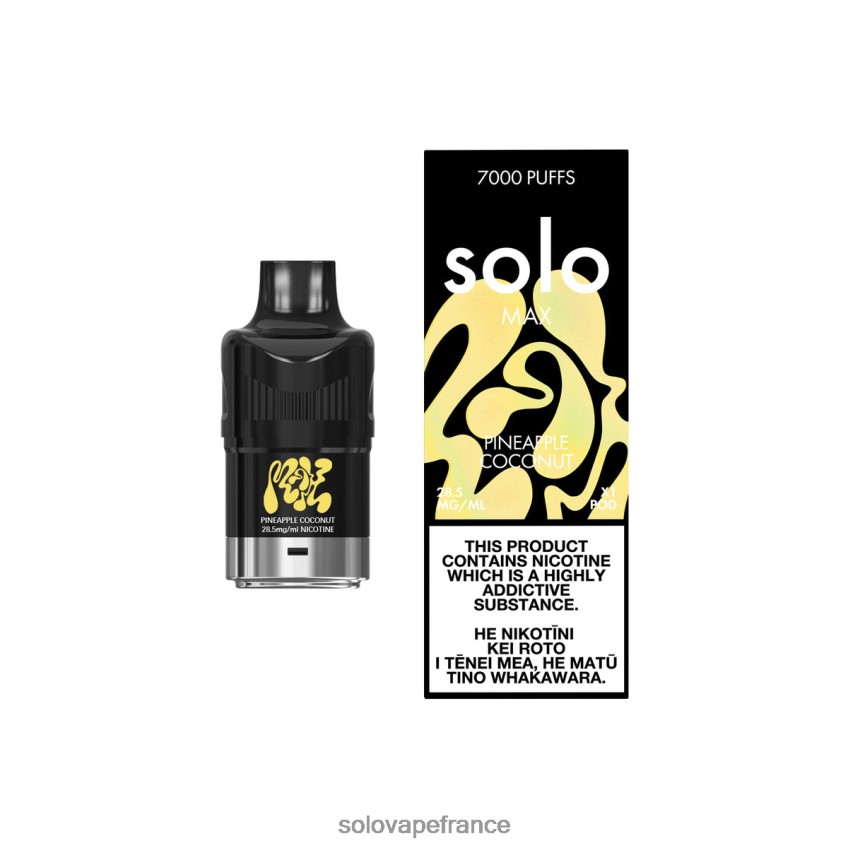 Solo Vape Review - Solo MAX cosse ananas noix de coco 4LT62L75