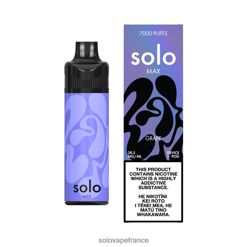 Solo Vape Paris - Solo MAX kit de dosettes raisin 4LT62L67