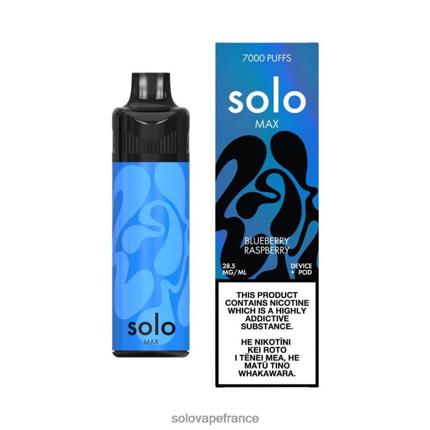 Solo Vape Review - Solo MAX kit de dosettes myrtille framboise 4LT62L65