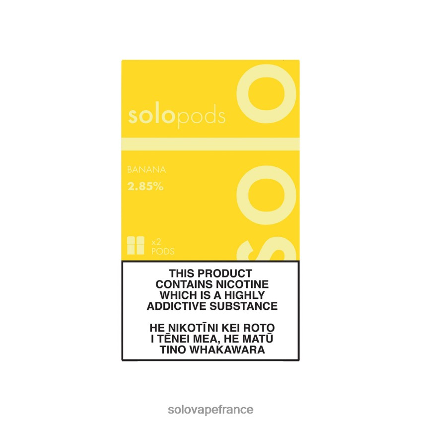 Solo Vape Prix - Solo pack de 2 dosettes de remplacement banane 4LT62L64