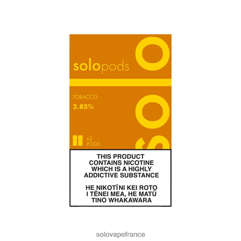 Solo Vape Review - Solo pack de 2 dosettes de remplacement tabac 4LT62L50
