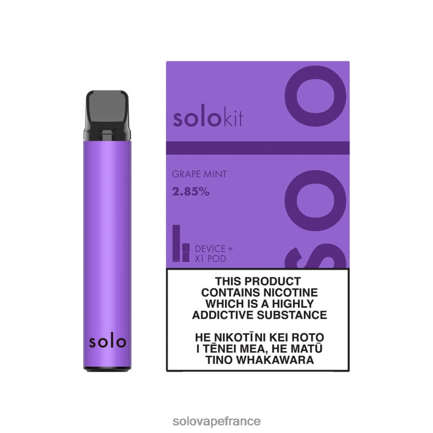 Solo Vape Review - Solo kit de dosettes menthe raisin 4LT62L45
