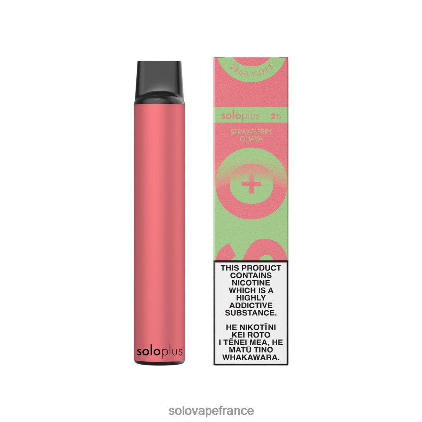 Solo Vape Paris - Solo Plus collection paradis de vape jetable goyave aux fraises 4LT62L37